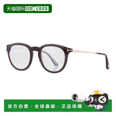 自营tom fordFT5905-B 005黑色/透明蓝色灯组49mm-黑色 美国奥莱