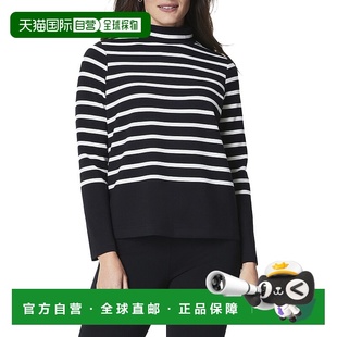 Mock Essentials Pullover Stripe 美国奥 自营SPANX white Air