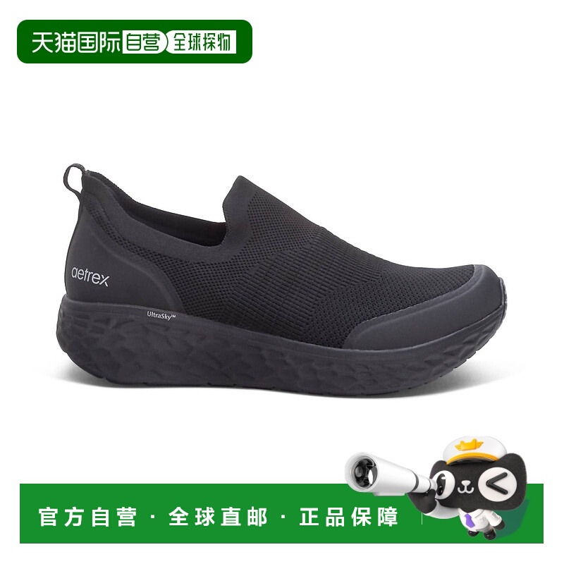 自营aetrexMen's Dash Slip On Shoes In Black - black 美国奥莱