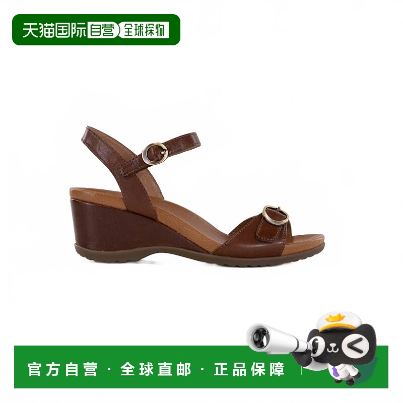 自营danskoWomen's Arielle Sandals In Tan Glazed Kid Leather