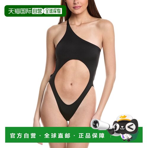 自营Norma Kamali One-Shoulder One-Piece - black 美国奥莱直发