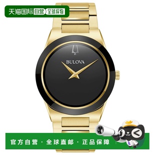 自营bulova宝路华男式千禧年黑色表盘手表-黑色 美国奥莱直发