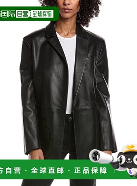 自营Jacquemus Leather Jacket - black 美国奥莱直发皮衣
