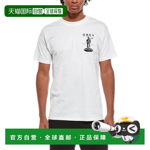 自营obey服从t恤-白色 美国奥莱直发