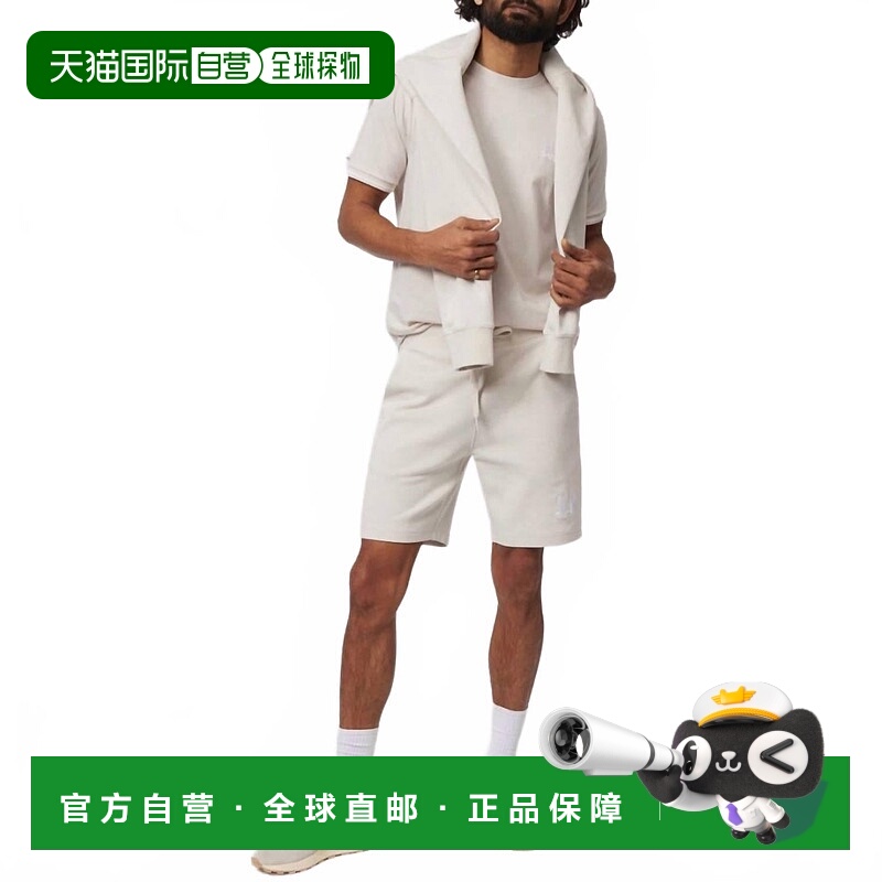 自营psycho bunnyMen's Kingwood Pull On Sweatshort In Beige