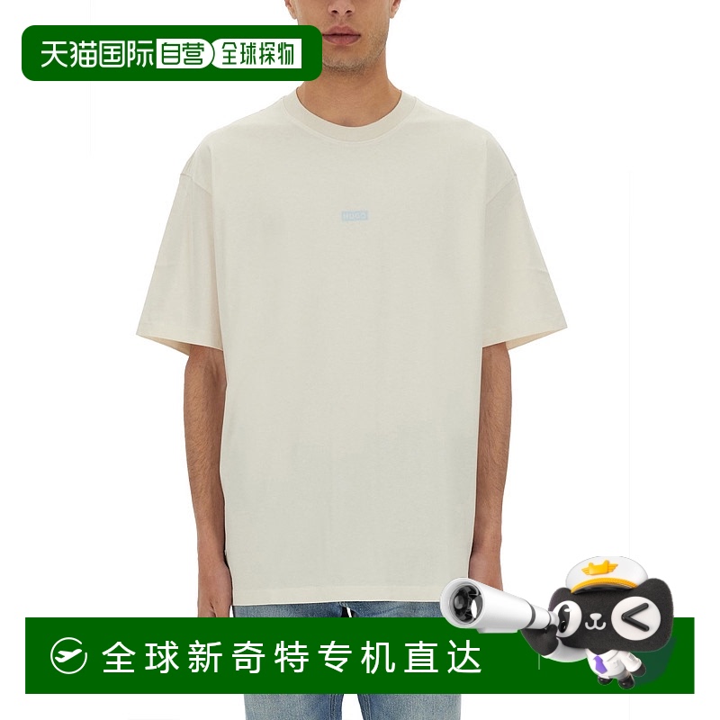 1h可退 香港直邮潮奢 BOSS 波士 男士 白色棉质T恤T恤 5050977610