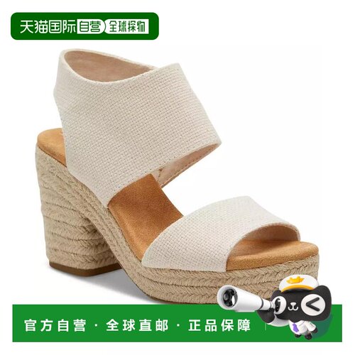 1h可退 【美国直邮】TOMS|女士 Majorca 厚底都市凉鞋厚底鞋舒适