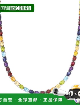 自营Ross-Simons Multi-Gemstone Tennis Necklace in Sterling S