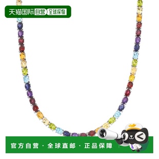 自营Ross-Simons Multi-Gemstone Tennis Necklace in Sterling S