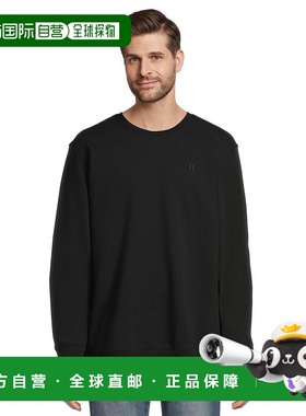 1h可退 【美国直邮】hurley 男士 帽衫运动夹克衫长袖抓绒卫衣