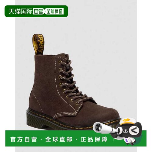 自营dr. martensJunior 1460 Tumbled Nubuck Boots - brown 美国