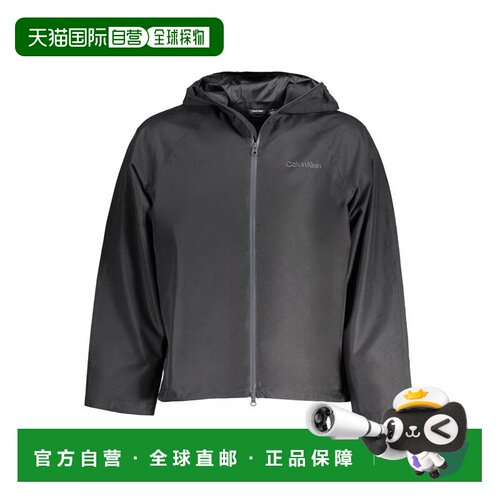 自营Calvin Klein Polyester Men's Men's Jacket - black 美国奥