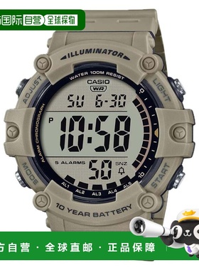 自营Casio Men’s Illuminator Beige Grey Digital Watch - AE-1