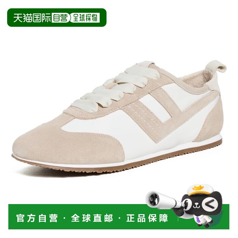 自营Free People Women's Ace Tennis Shoes, Chalk/Desert Sand