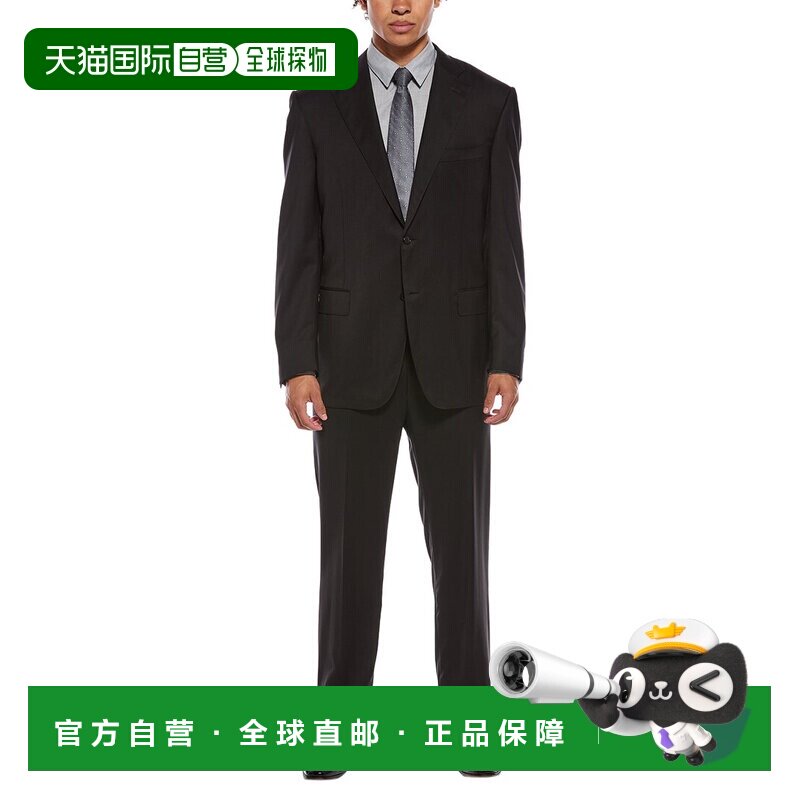 自营canali两件套羊毛西装-灰色 美国奥莱直发 - 实物图