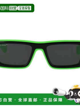 自营 off-white米白色中性款绿色/黑色太阳镜-绿色/黑色 美国奥莱