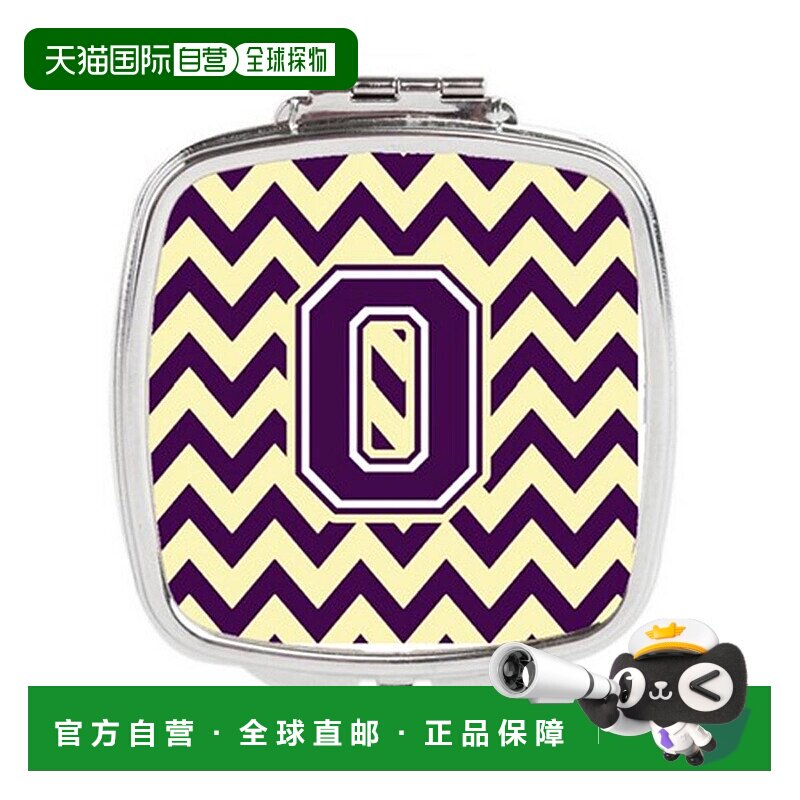 自营 Carolines Treasures CJ1058-OSCM 字母 O 雪佛龙紫色正品