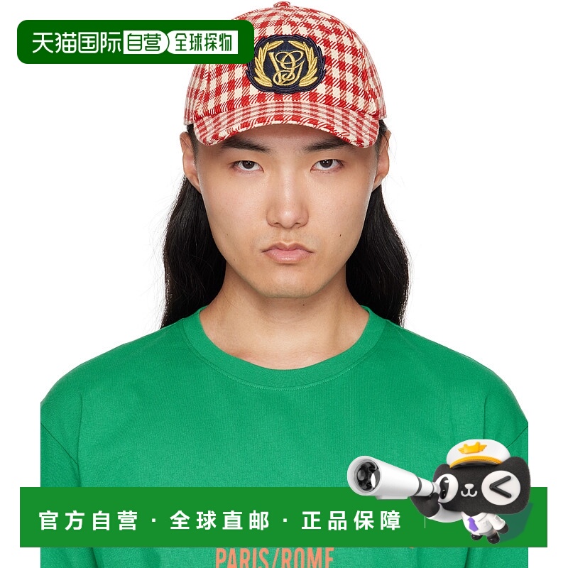 1h可退 香港直邮潮奢 Valentino 华伦天奴 男士 红色 & 白色 Patc