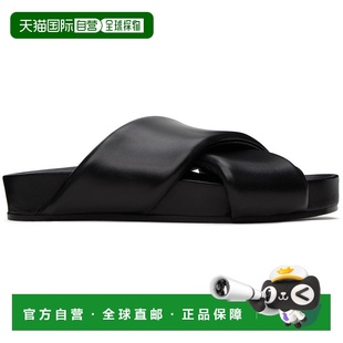 Sander 吉尔 桑达 1h可退 黑色衬垫拖鞋 Jil 女士 香港直邮潮奢