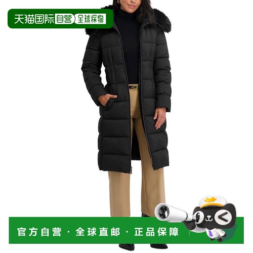 美国直邮自营Tahari Emily Puffer Jacket - black 美国奥莱直发
