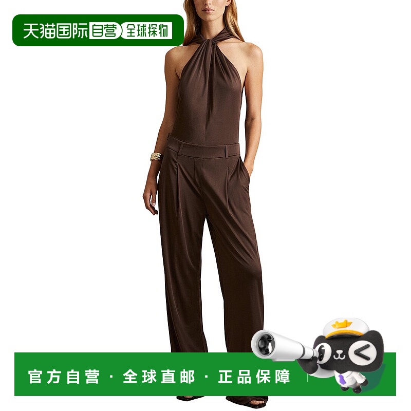 自营Reiss Claudia Jersey Jumpsuit - chocolate 美国奥莱直发