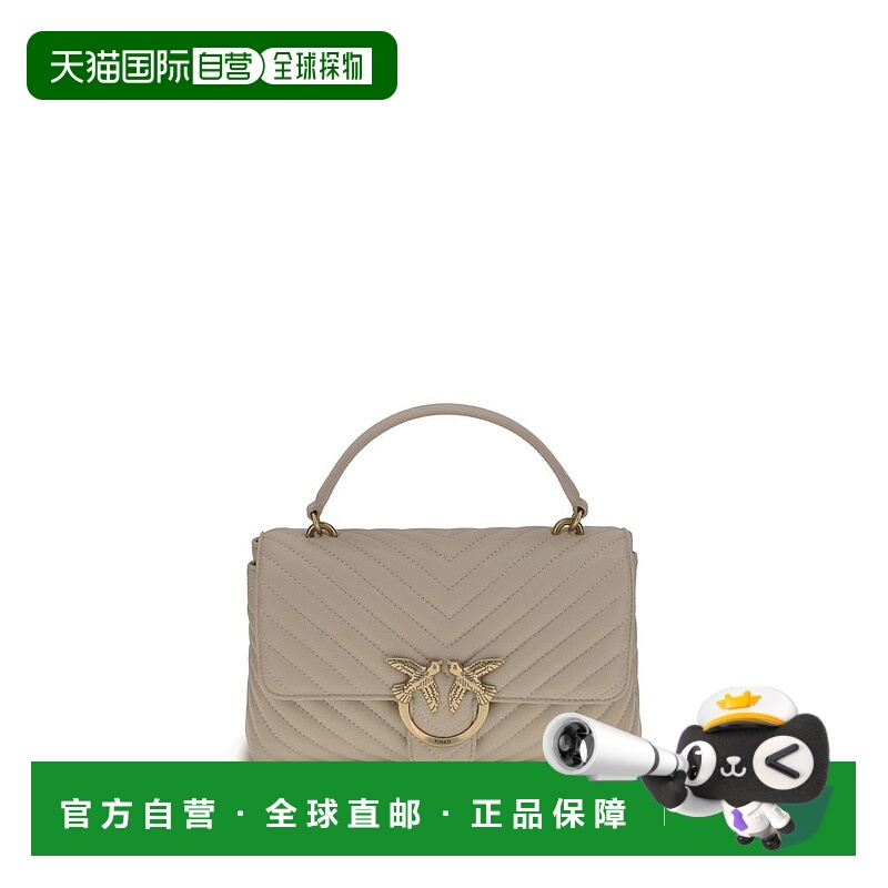 自营PINKO Love Lady女士手提包-米色 斜挎包单肩包美国直发奥莱