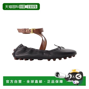皮革 芭蕾舞鞋 黑色 美國奧萊直 Tod 自營Gommini