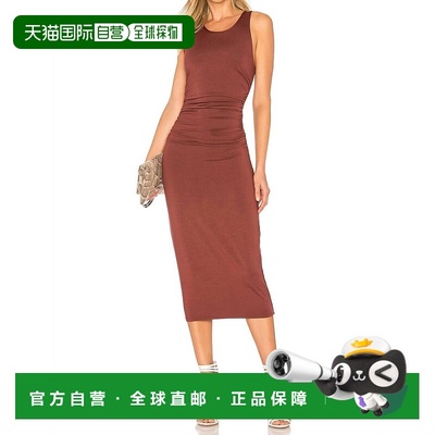 自营enza costa桑格利亚汽酒褶皱连衣裙 美国奥莱直发