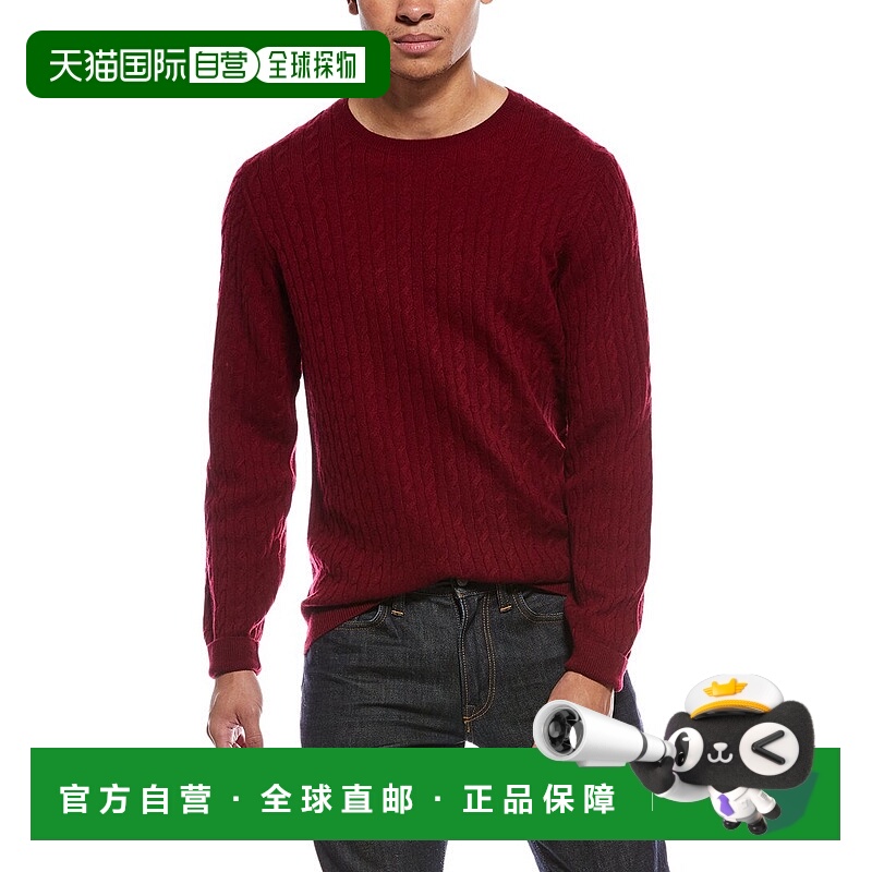 自营Brodie Cashmere Twist Cable Wool & Cashmere-Blend Crewne