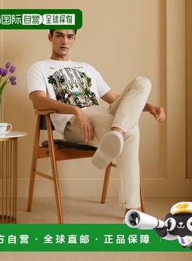 自营 philipp plein圆领SS Club The Course Stones T恤-白色 美