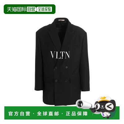 自营Valentino Silk Men's Blazer - black 美国奥莱直发外套