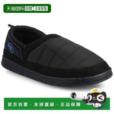 自营vance co.Vance Mens Jared Quilted Shearling Slipper - bl