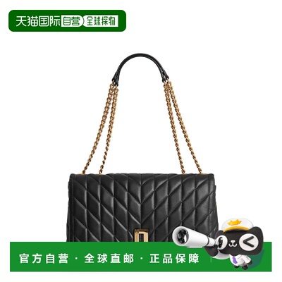 自营 karl lagerfeld拉斐特单肩包-黑色/金色 美国奥莱直发斜挎包