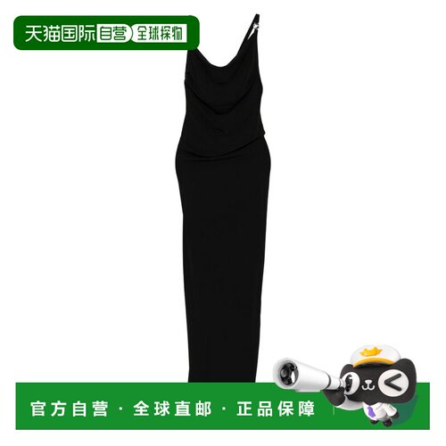 自营coperniFloor-Length Cowl Neck Dress - black 美国奥莱直发