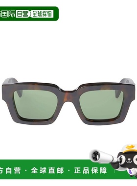 自营 off-white灰白色维吉尔方形太阳镜-哈瓦那绿光 美国奥莱直发