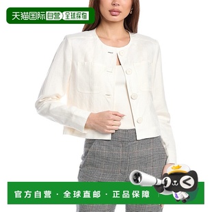 白色 Klein前襟褶皱开衫 美国奥莱直发 Anne 自营