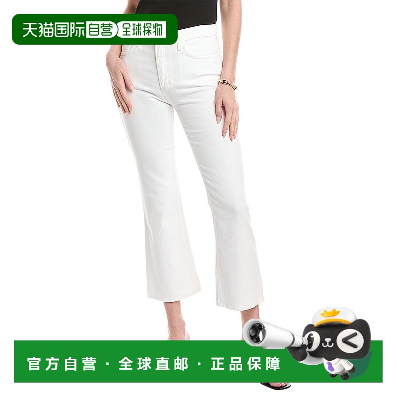 自营 favorite daughter喜欢的女儿Erin Leche裁剪短靴牛仔裤-白