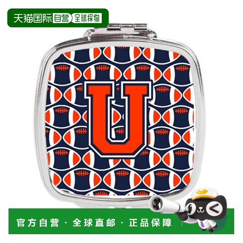 自营Carolines Treasures CJ1066-USCM 字母 U 足球橙色,正品