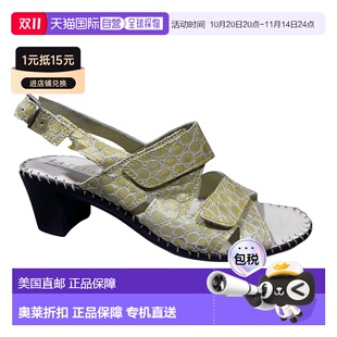鳄鱼皮凉鞋 Nancy骨 美国奥莱直发 laplume女式 自营