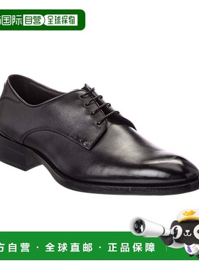 自营Hugo Boss Rill Leather Derby - black 美国奥莱直发皮鞋