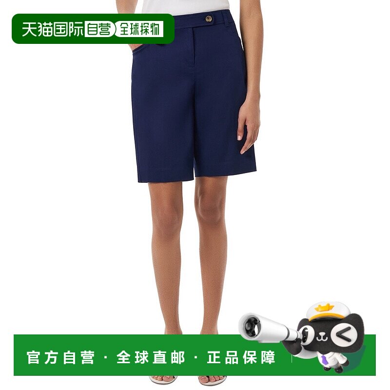 自营Jones New York Bermuda Shorts Women's Navy Duke Fly-Fron