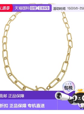 自营 adornia珍珠金回形针钮扣项链 - 白色 美国奥莱直发