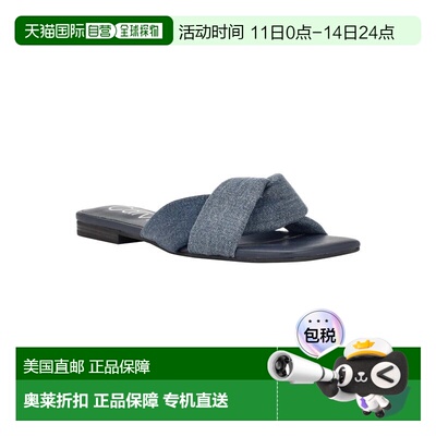 自营Women's Calvin Klein Marita Sandals Blue Knotted Vamp Sl