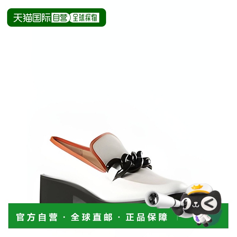 自营 all black灰色/白色大块链接 Lady Lugg 乐福鞋 - 灰色/白色