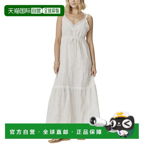 自营Splendid Anastasia Linen-Blend Maxi Dress - white 美国奥