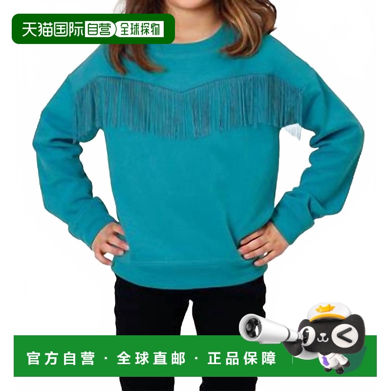 自营 roper水绿色女孩流苏运动衫 美国奥莱直发