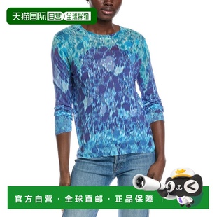 自营Autumn Cashmere Gradient Distressed Top - blue 美国奥莱
