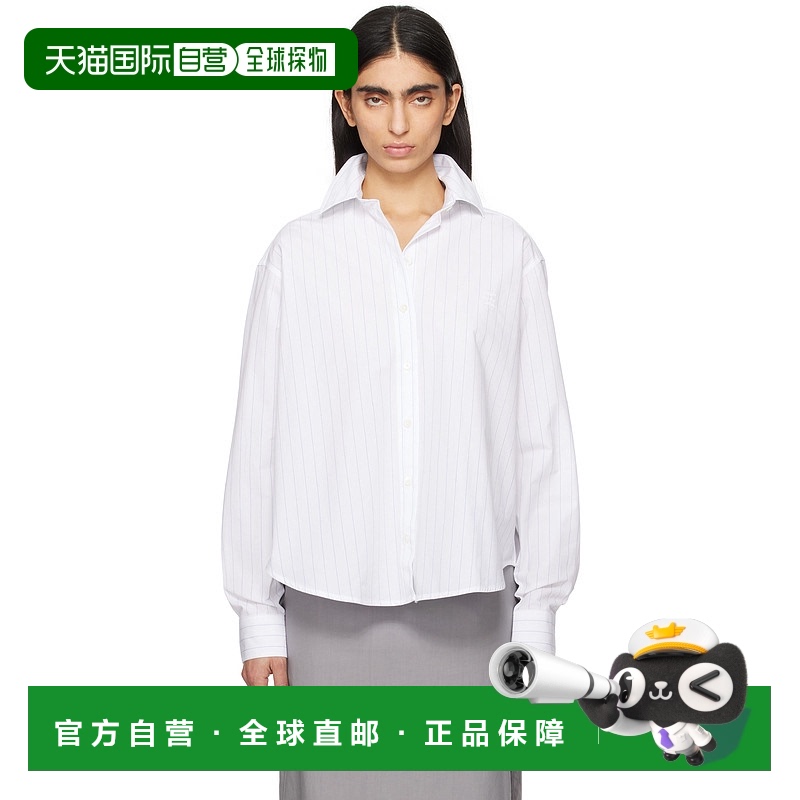 1h可退 香港直邮潮奢 TOTÊME 女士 白色 & 蓝色 Monogram Striped