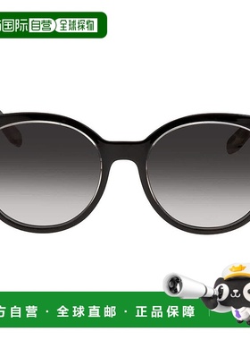 自营Salvatore Ferragamo Grey Gradient Round Ladies Sunglasse