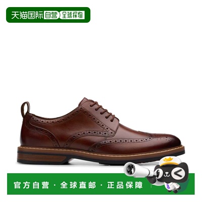 自营Clarks Aldwin Limit in Brown Leather - mid tan leather